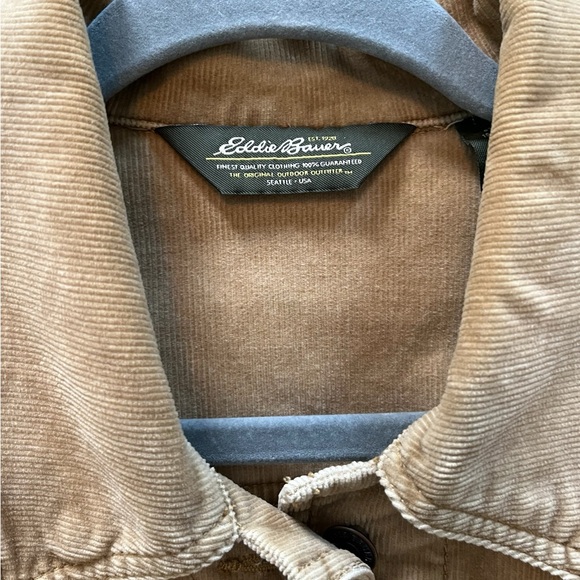 Eddie Bauer Corduroy Jacket. Beige. Light Brown. Tan - Picture 3 of 7